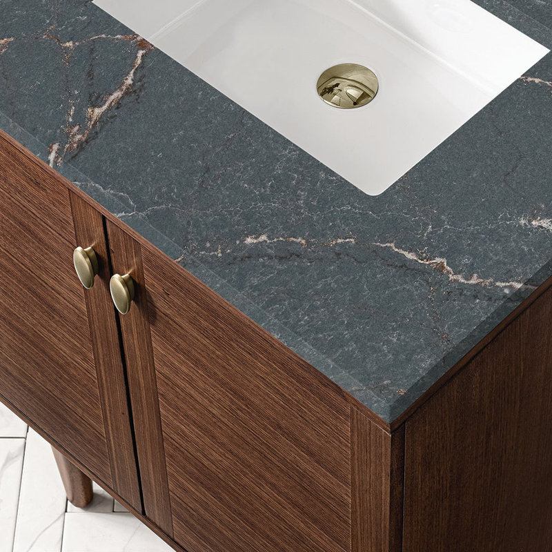 30'' Single Bathroom Vanity with Top, 8" Widespread, Parisien Bleu