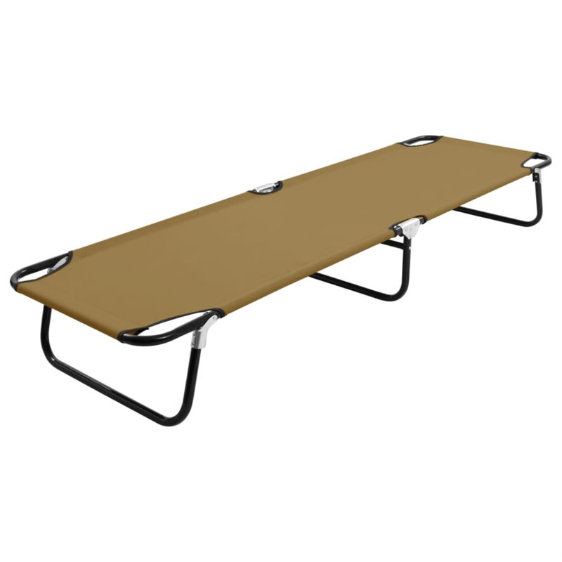 Natchez Folding Sunlounger Outdoor Cot, Taupe