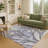 Machine Washable Indoor/Outdoor Chantille ACN2336 Botanical Rug-1989057955
