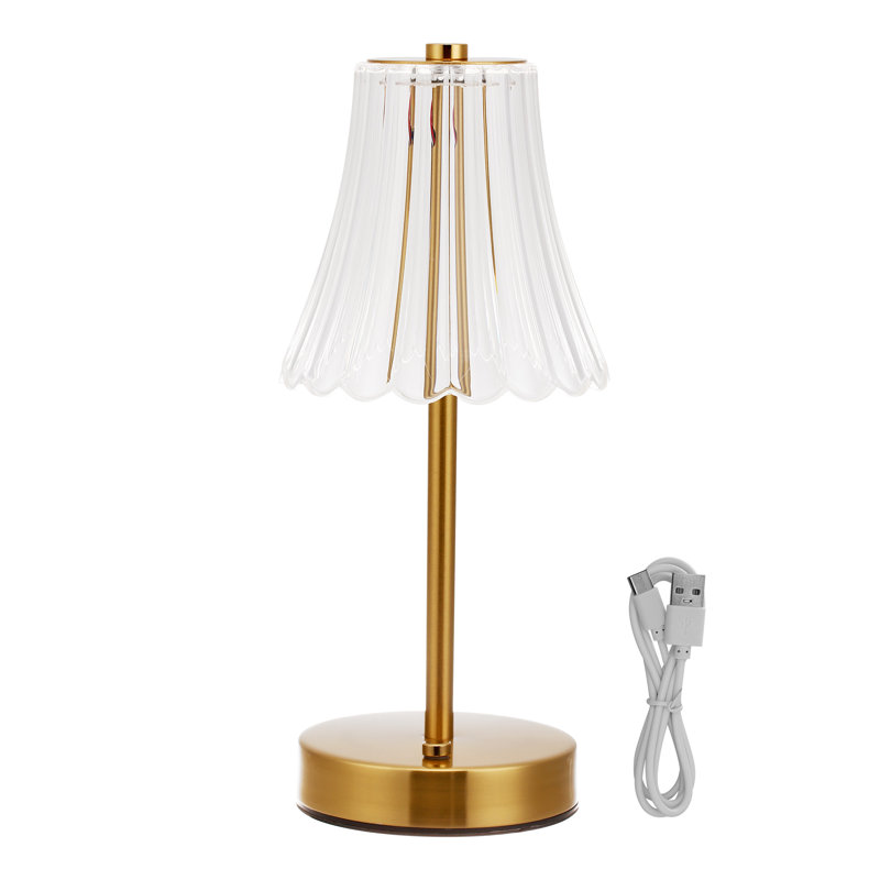 11.4'' Crystal Table Lamps Nightstand Bedside Lamp Dimmable With 3 Colour Lighting