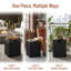 Table d'appoint avec couvercle vertical MGO, lattes verticales, réservoir de 20 lb, capacité de 100 lb, résistant aux intempéries