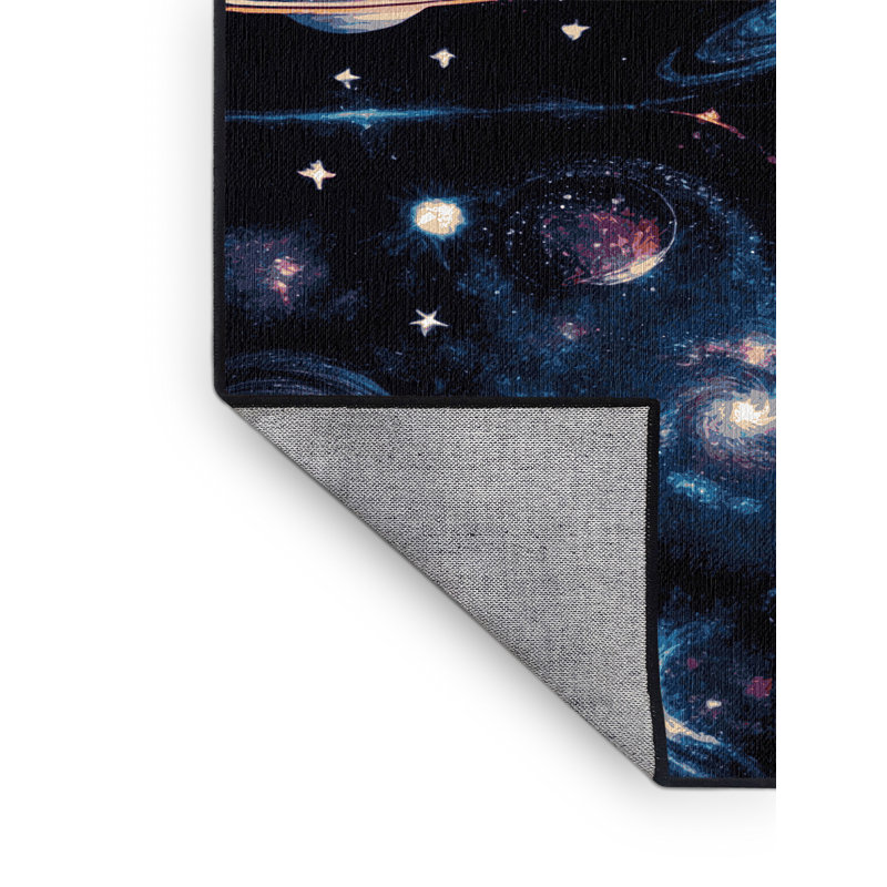 Tapis gris lavable à la machine, Rond 4 pi