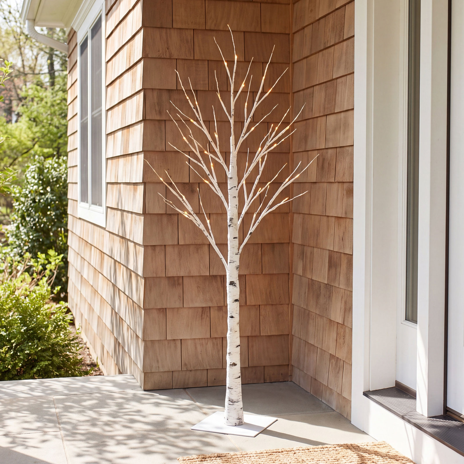 Gibelly Lighted Artificial Christmas Tree, 6'