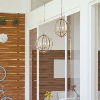 Stouffer 4 - Light Dimmable Globe Chandelier
