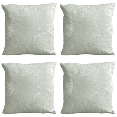 Rosmundo Floral Cream Square Cushion Cover