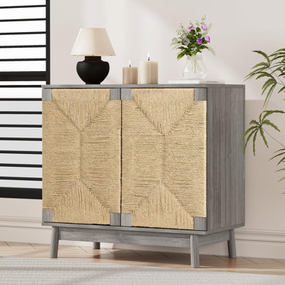 Buffet en fibre naturelle Boho 31,5 po de largeur