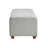 Storage Bench With Gray Boucle Fabric And Plywood Support Contemporary Covering Space-22726033