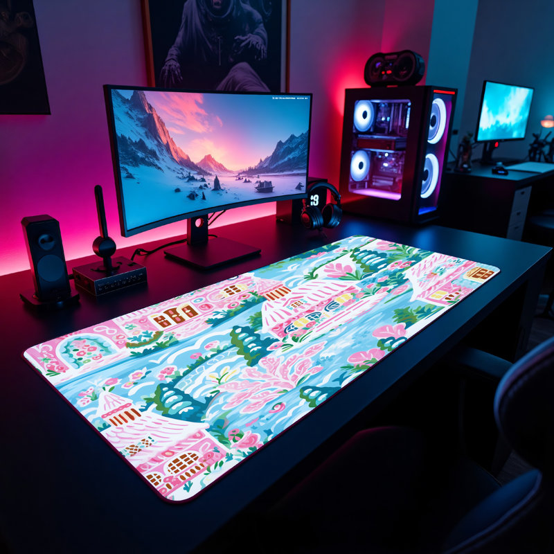 Polyester Desk Pad, 31.5x15.5