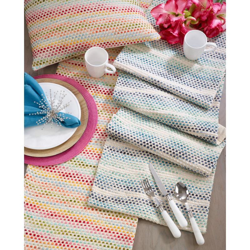 Fraser Confetti Table Runner, Red/Green/Orange