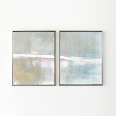 "Refuge" par Carol Benson-Cobb, ensemble de deux gicules sur toile encadrées verticalement