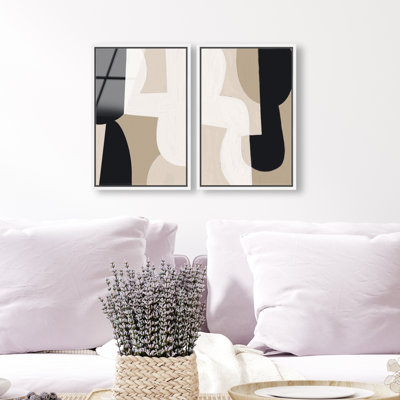 El Modernista Set High-Gloss Frameless Acrylic Glass Wall Art Abstract Print by Oliver Gal, Ready to Hang, 10 x 15