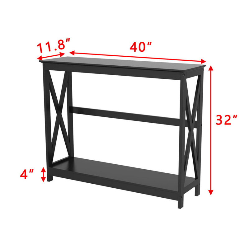 Theo 40'' Console Table, Black