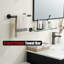 Ensemble de 2 porte-serviettes mural en acier inoxydable 304-112926135-112926136