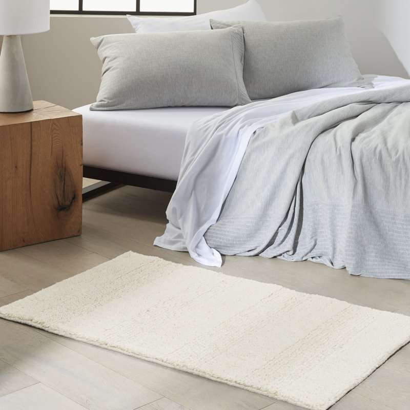 Calvin Klein CK043 Spun 2' x 3' Ivory Farmhouse Indoor Rug, Rectangle 2' x 3', Ivory