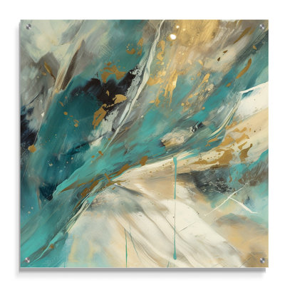 Peinture abstraite Elva Serendipity II - peinture abstraite acrylique sur toile pour la cuisine
