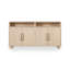 Clifford Four Door Two Shelf Sideboard In White Sand