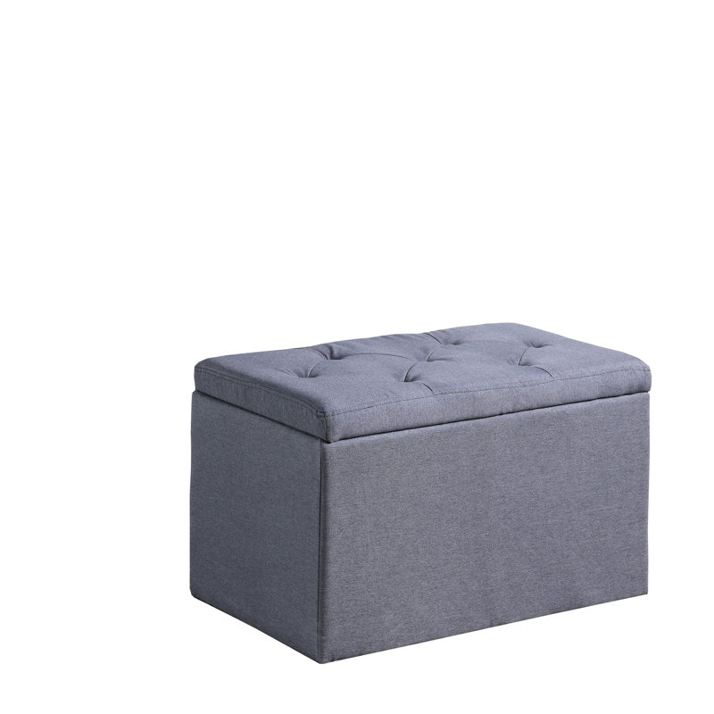 18.5" Gray Shoe Cabinet Storage Bench - Keeps 8 Pairs, 16 Purple Slots, 29" L X 17" W H, Foam Built, 4 Dotted Foot, Single Hinge Lid Tall In Fabric Holds Pockets, 29"X17"X18.5", Construction,