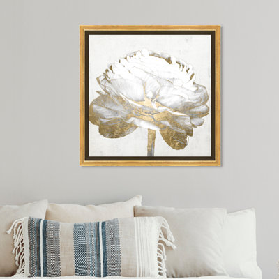 " Floral And Botanical Gold And Light Floral II White, Glam Gold " by Oliver Gal