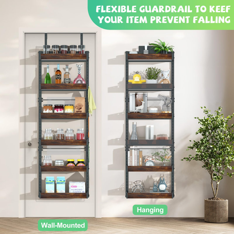 Freestanding Spice Rack with Adjustable Racks