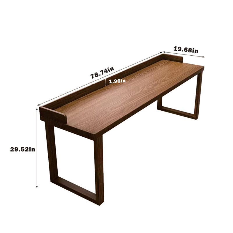 Ensemble de bureau en bois massif avec chaise Dezzarae 3