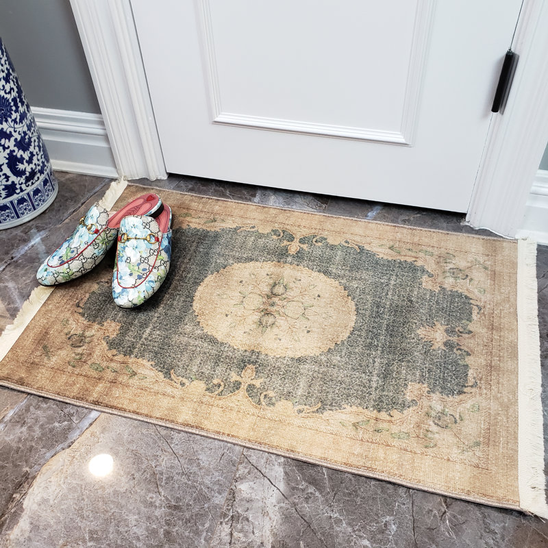 Covin Chenille Oriental Indoor Rug, Rectangle 2'7" x 4'11"