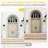 2 Pack Transparent Crystal Wall Lamp, Outdoor Waterproof LED Wall Sconce, E27 Base Support Multiple Bulb Types, Exterior Light Fixture for Patio Garden Porch
