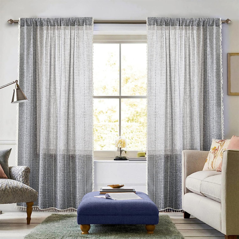 Amoura Semi Sheer Curtain Pair