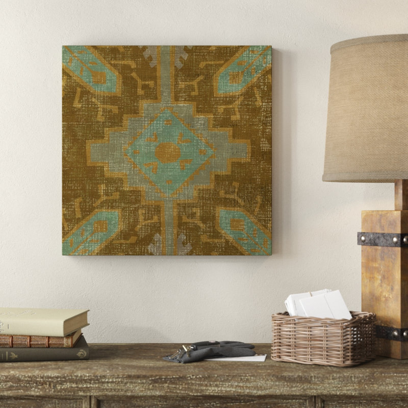 «Western Weave II», peinture sur toile, H 20 po x l 20 po