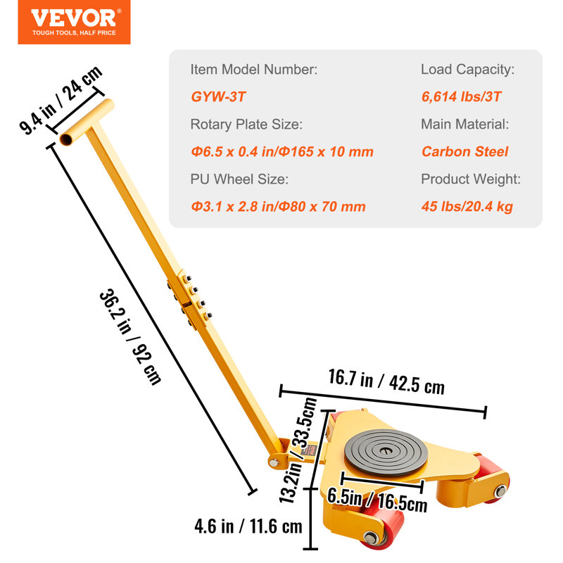 6614 Lb. Capacity Hand Truck Dolly