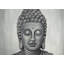 Spiritual Buddha Gray Man, toile encadrée - Art de la décoration intérieure