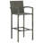 Patio Bar Table and Stools Set Poly Rattan-437745337