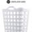 Flex Hamper With V-Shaped Dual Handles, Pack Of 1, Carrying Comfort And Strength, Two Bushel Capacity Holds Up To 3 Loads Of Laundry, Fully Ventilated, White