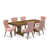 Beige Red/Antique Walnut