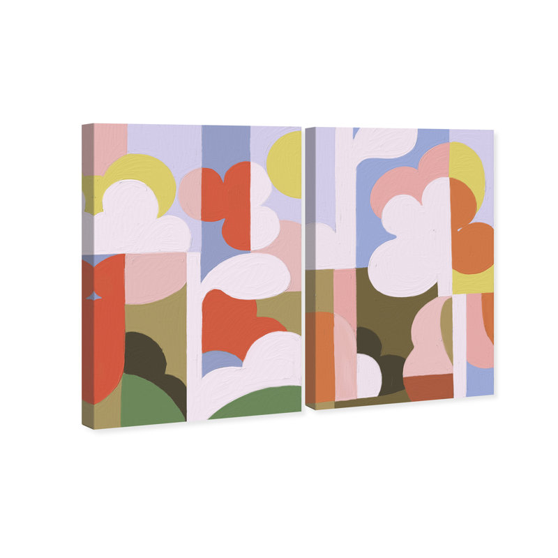 Cloudy Pop Set Set by Oliver Gal, 10"H x 15"W, Gallery Wrapped