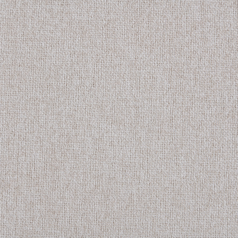 Lit tapissier Arvada, Simple, Tissu texture lin beige / brossé noyer