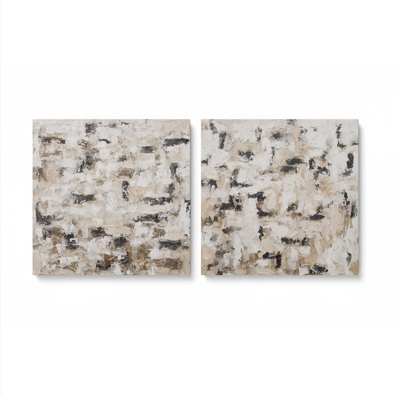 Ensemble de 2 impressions sur terre, 12 po x 12 po, Toile tendue