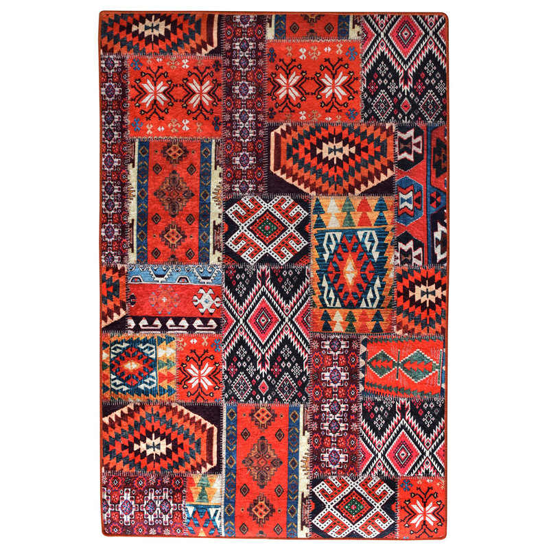 Antibacterial Non-Slip Area Rug, 100% Polyester, 47.2 x 70.9 inches | 0.16 in Pile Height, Machine Washable, Durable Felt Base | Perfect for Living Room, Bedroom, & Dining Room | Soft, Stylish, and Easy to Maintain