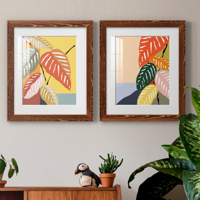 «Tropical Plant I», ensemble de 2 peintures