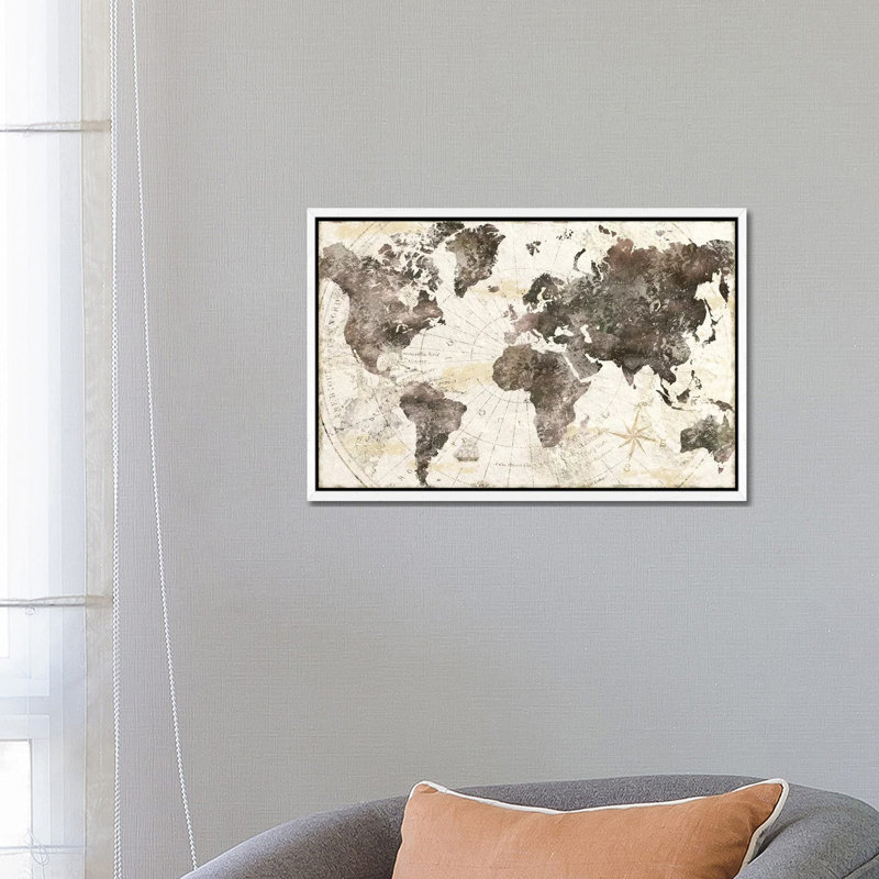 Terra Nova - Print on Canvas, White Framed, 66.04 cm H x 45.72 cm W