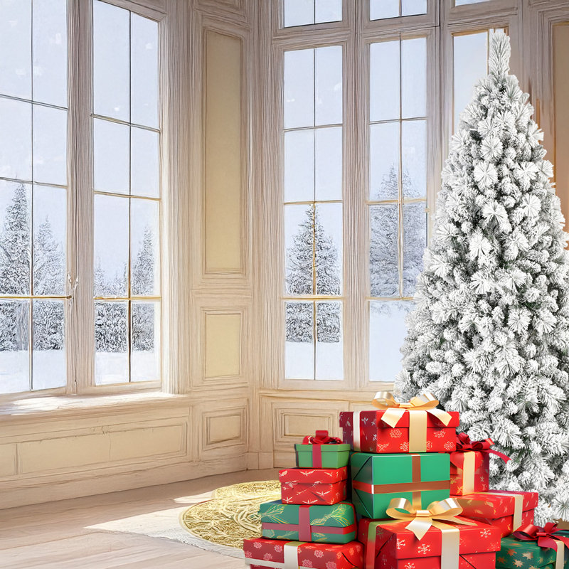 Arbre de Noël 7 pi, Blanc chaud, 7', Illuminée