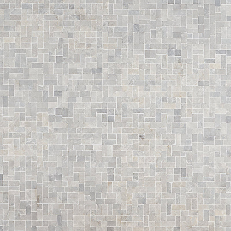 Nature Antique Lava Black Pebble Mosaic Tile, Gray