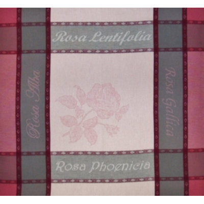 Rosa Cotton Floral Square Napkin