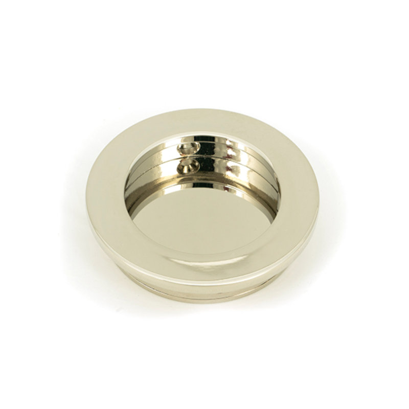Polished Nickel 60Mm Plain Round Pull, 4 cm, Polished Nickel