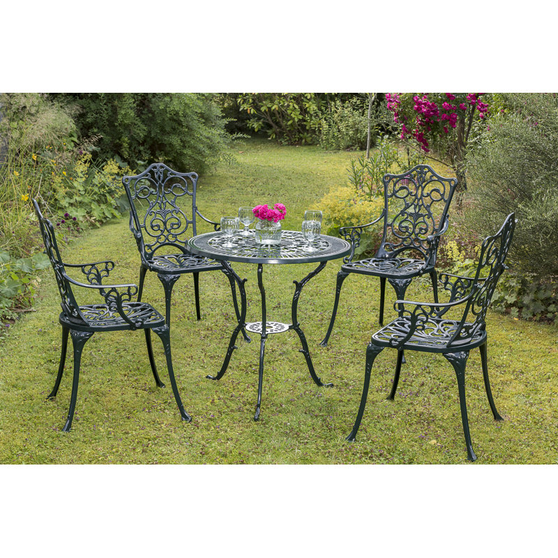 Lauge Rectangular 7- Piece 6- Person 180cm L Table Set, Green