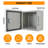 Steel Electrical Junction Box, Weatherproof Indoor Outdoor Enclosure, Wall Mounted IP67 Dustproof Metal Box with Safety Locks, Mounting Plate & Keys