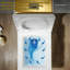 Toilette allongée une pièce, siège inclus
