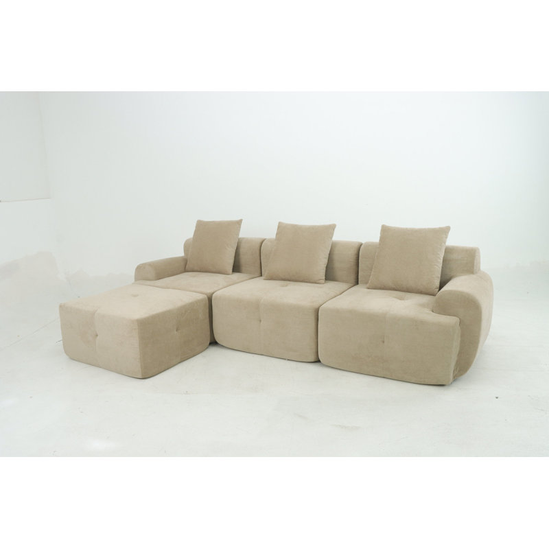 104 Canapé TAUPE, Taupe Fabric