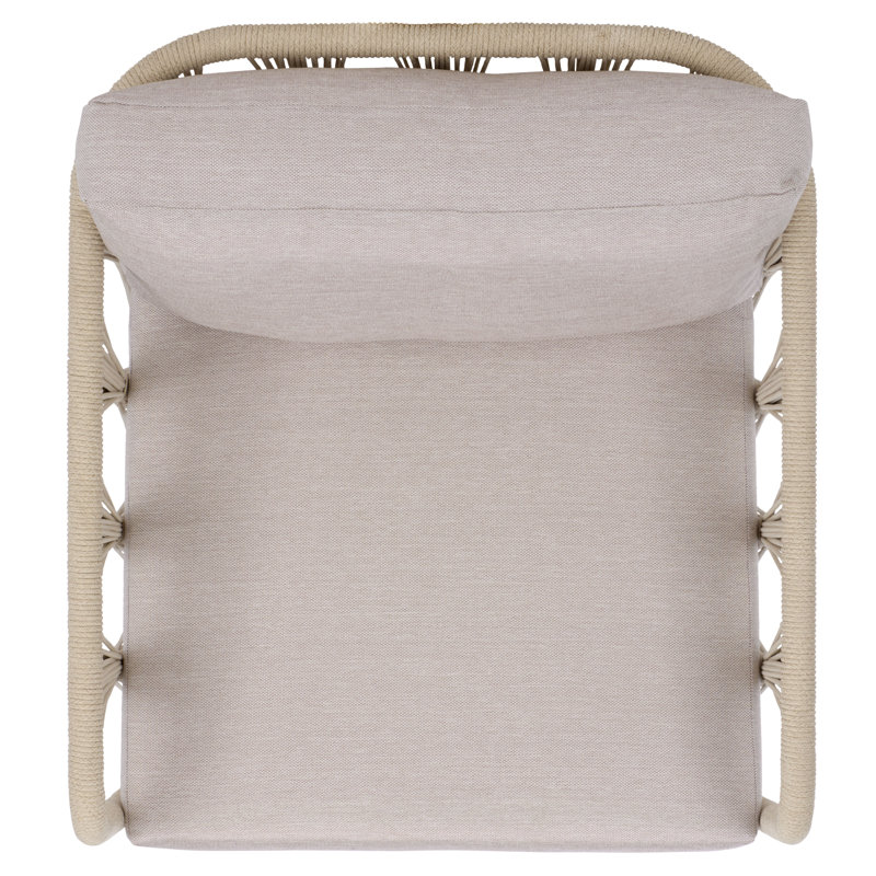 Franklyn Rope And Aluminum Patio Chair, White