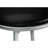 2 Contemporary , Swivel, Grey Metal Base, Black Leather Look Seat, Modern Design 2Pcs Swivel Bar Height, Material, Stylish