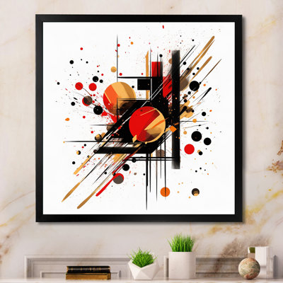 " Red And Black Abstract Symphony II "